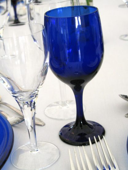 Blue Wine/Water Glass
