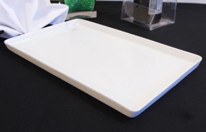 Concept White china tray 13"x 6"