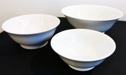 Concept White china salad bowl 12"