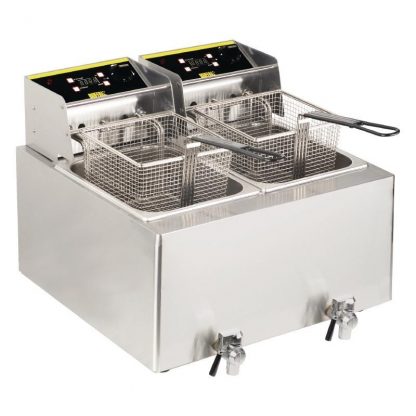 Deep fat fryer double