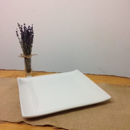 White Square Plate 30cm
