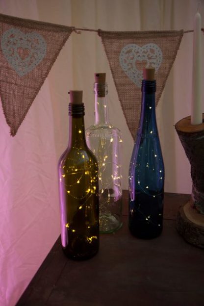 Wine Bottle with LED Lights