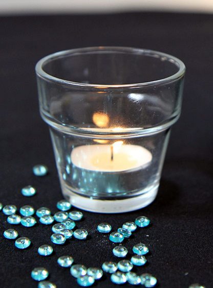 Glass votive holder