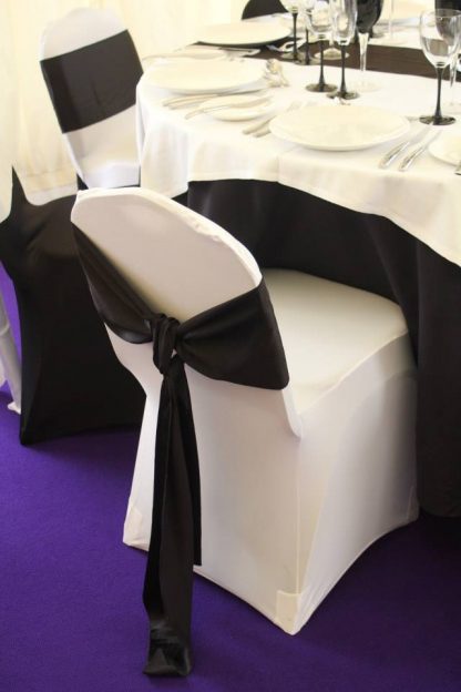 White Stretch Chair Cover