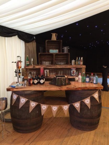 Rustic Bar with crates