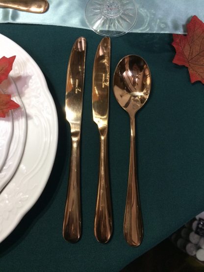 Rose Gold Dessert Spoon