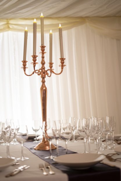 Rose Gold Candelabra