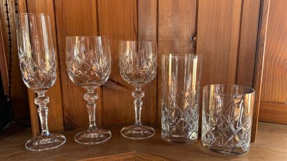 Flamenco cut crystal Red wine glass